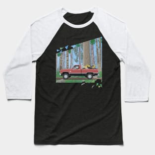 Chevy Silverado in a forest Baseball T-Shirt